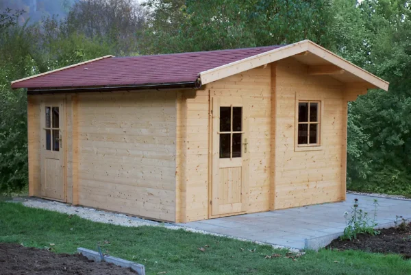 Holz-Gartenhaus / Gerätehaus H28-3842-2ET-EF