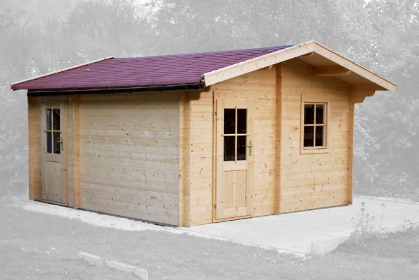 Holz-Gartenhaus / Gerätehaus H28-3842-2ET-EF
