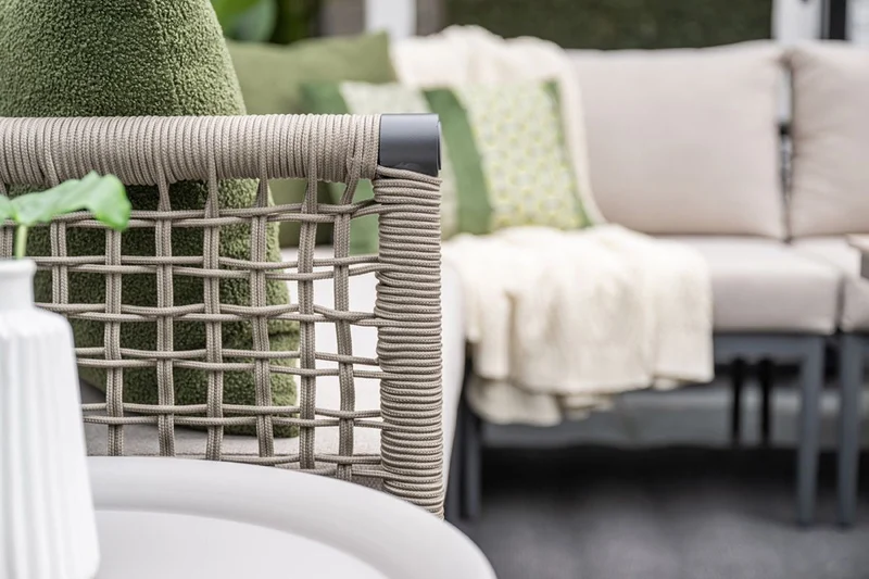 Garden Impressions Teramon loungeset 6-persoons met taupe rope