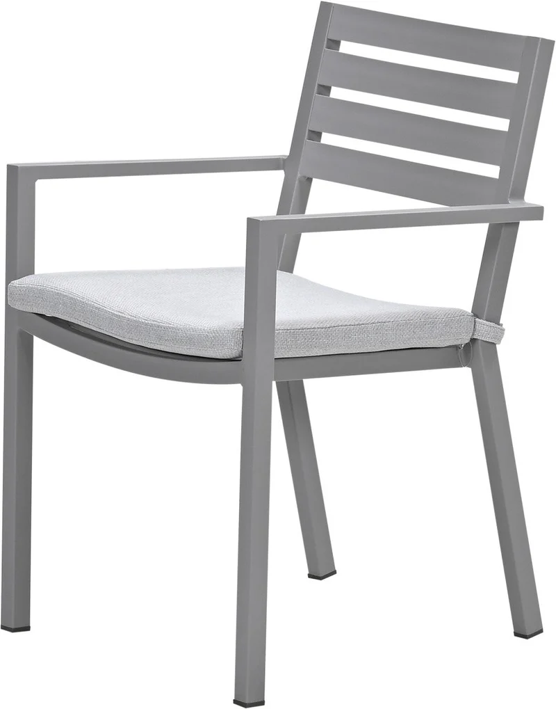 Garden Impressions Oklahoma/Vigo tuinset 6 personen taupe stapelbare stoelen 230 cm