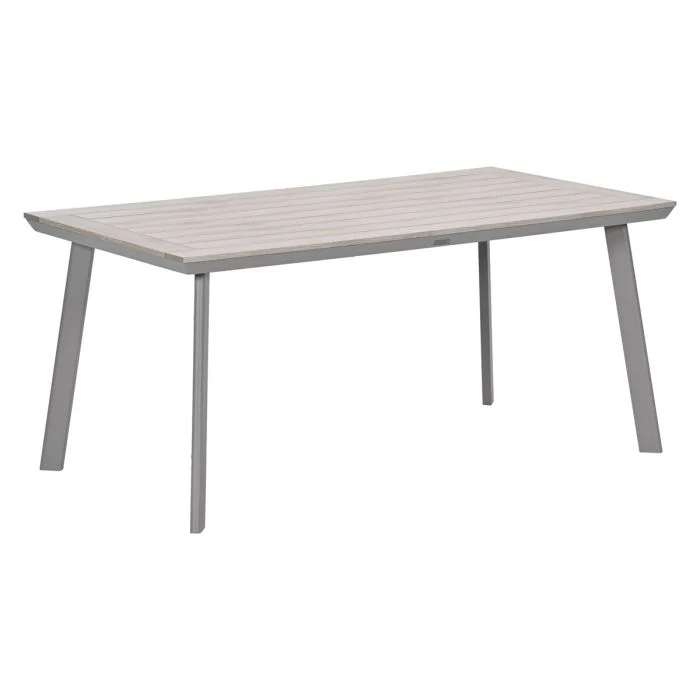 Garden Impressions Oklahoma/Vigo tuinset 4 personen taupe stapelbare stoelen 160 cm