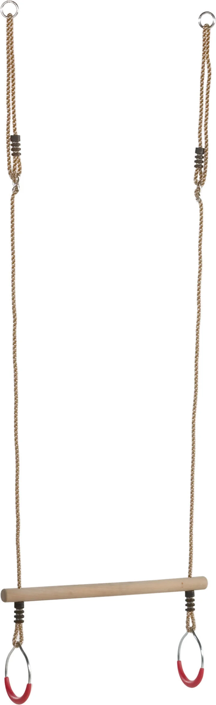 Holztrapez mit Ringen