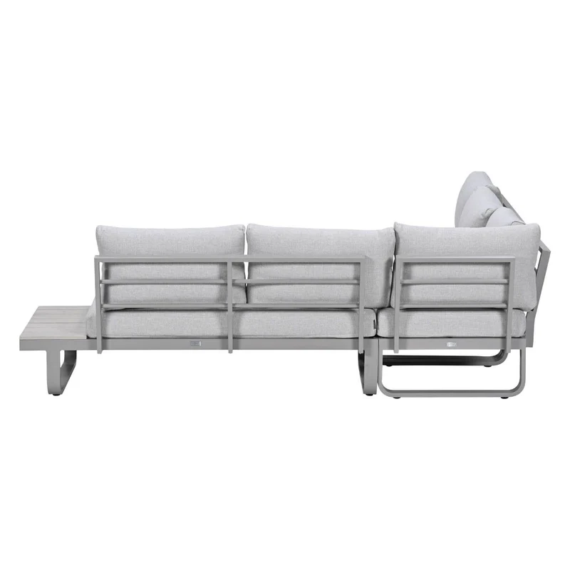 Garden Impressions Masone aluminium hoek loungeset 4-delig taupe