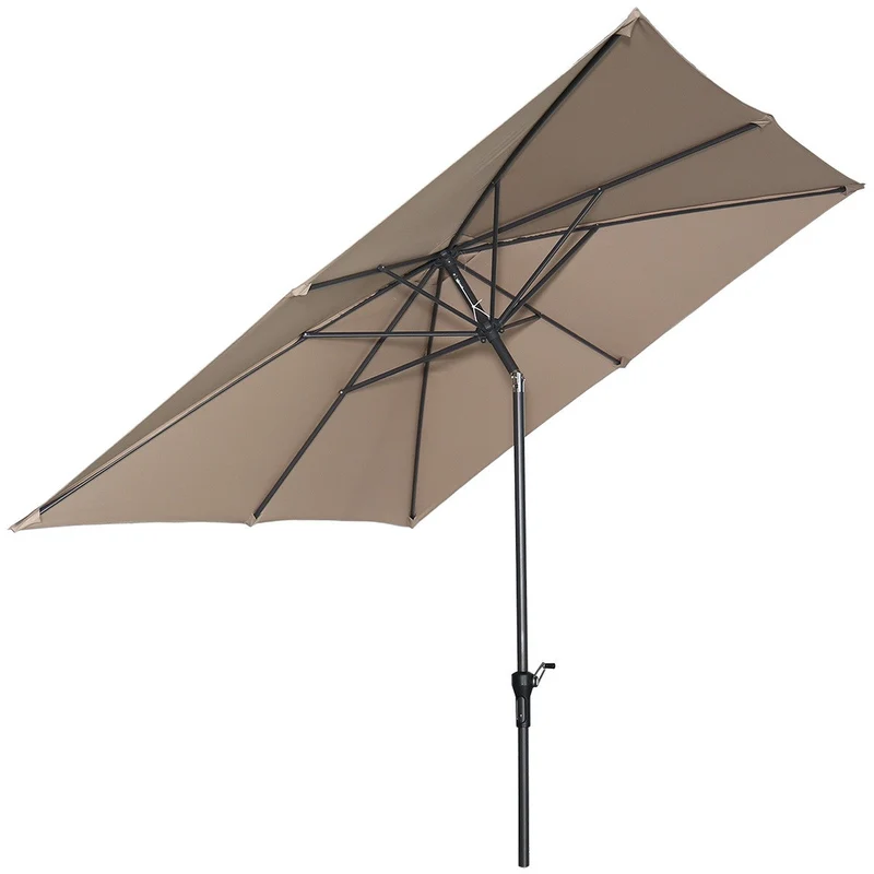 Garden Impressions Lotus parasolset 250x250 taupe met voet en hoes