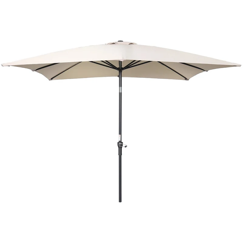 Garden Impressions Lotus parasolset 250x250 ecru met voet en hoes