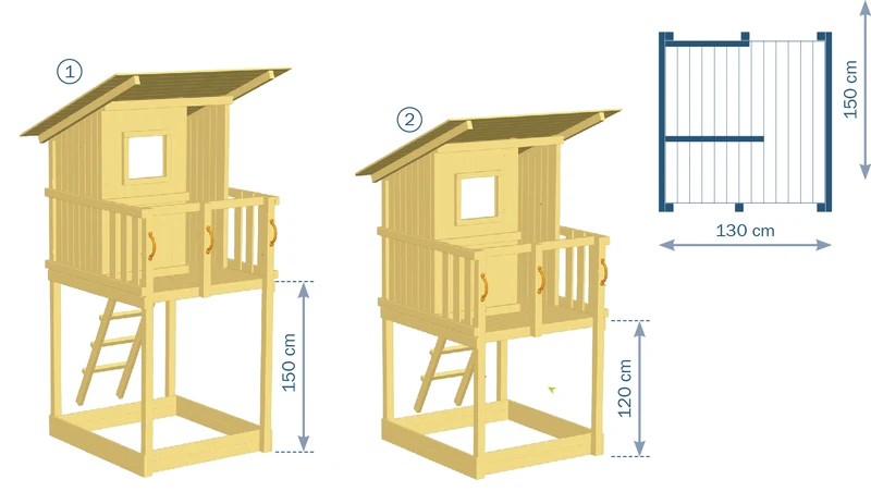 Spielturm Beach Hut