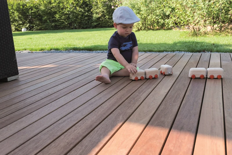 Terrassendielen/ Terrassenbelag GUYANA TEAK Surinamholz