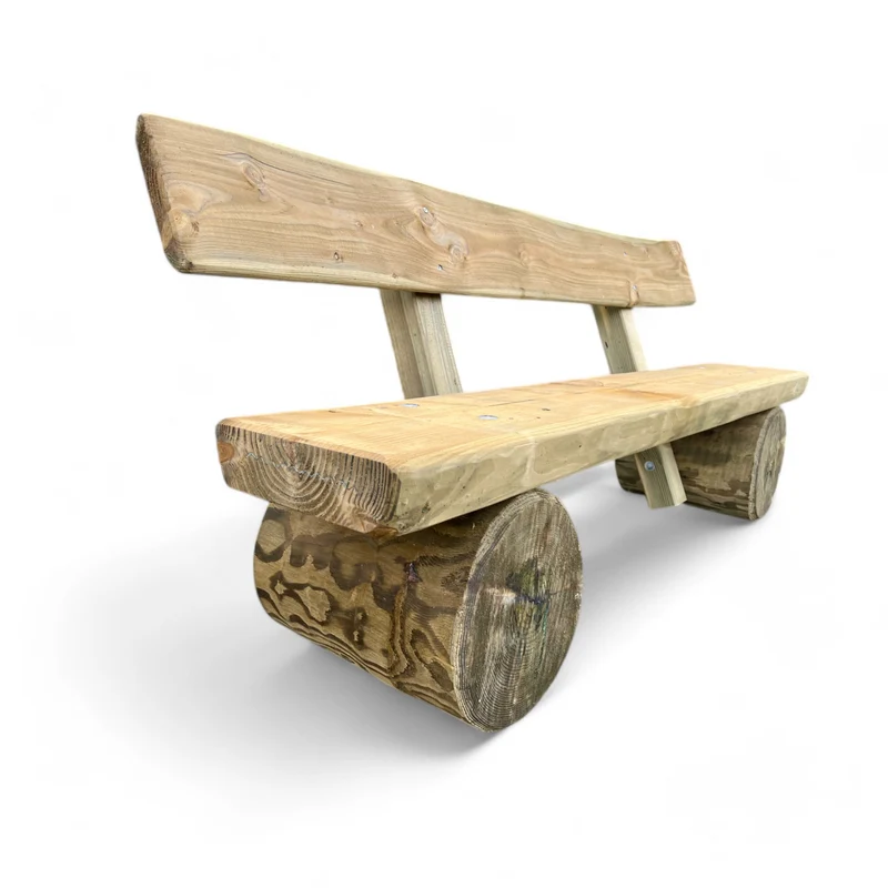 Gartenbank Holzbank mit Lehne - Veischedetal