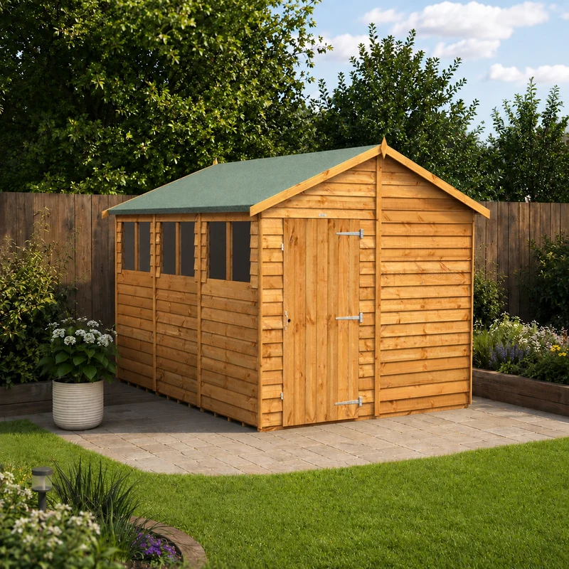 Overlap Apex Shed