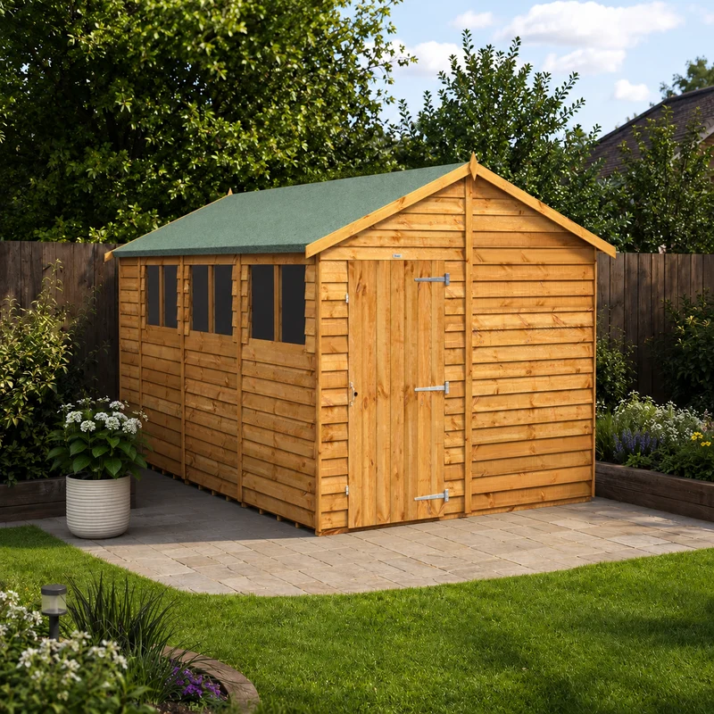Overlap Apex Shed