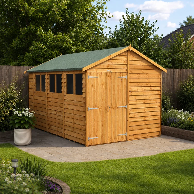 Overlap Apex Shed