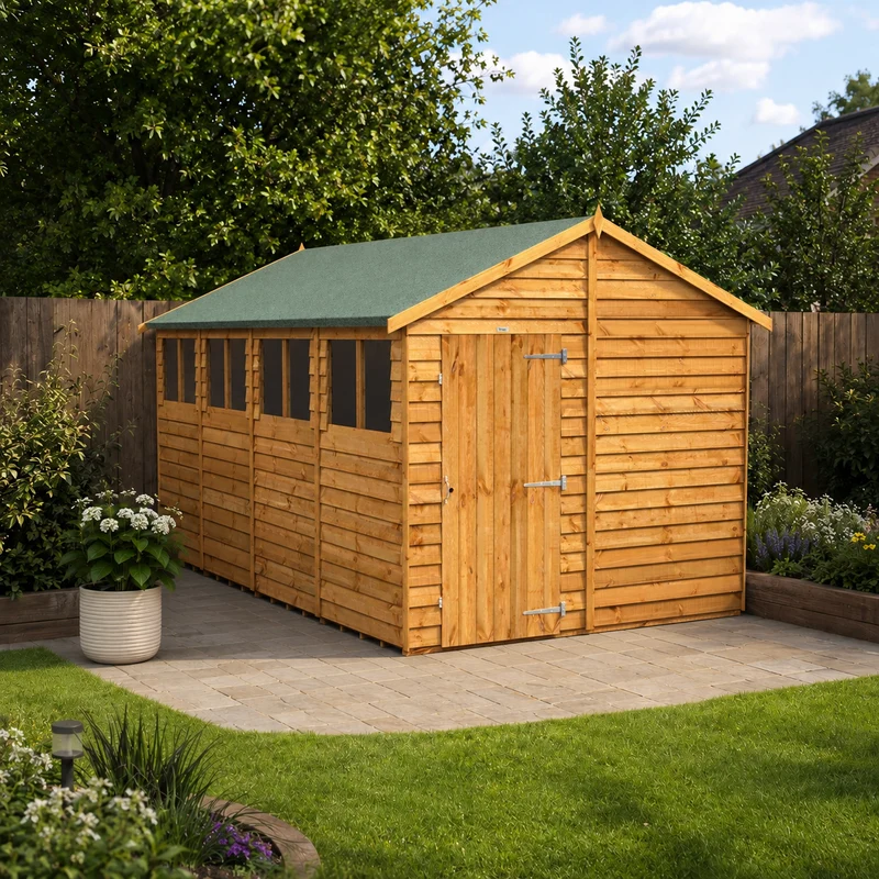 Overlap Apex Shed