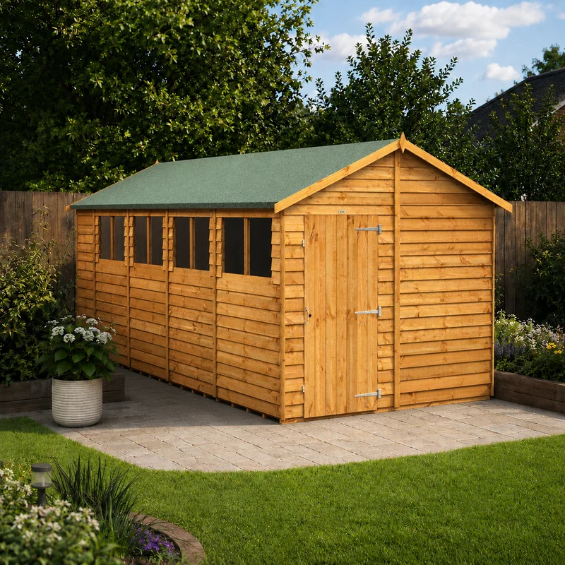 Overlap Apex Shed