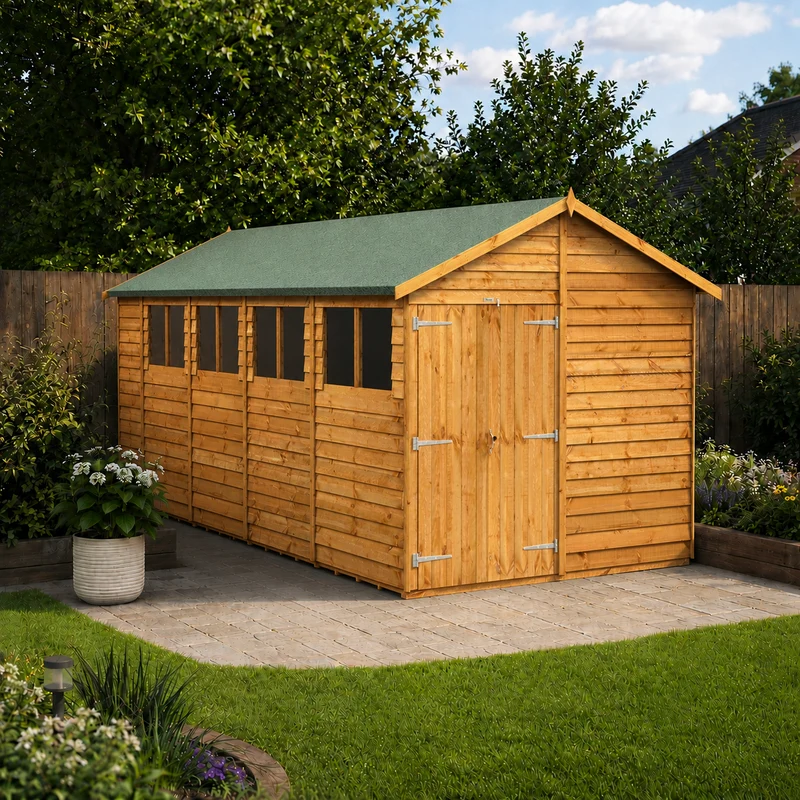 Overlap Apex Shed