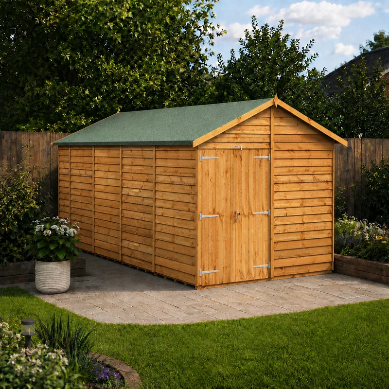Overlap Apex Shed