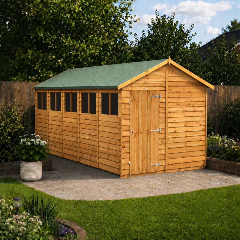 Overlap Apex Shed