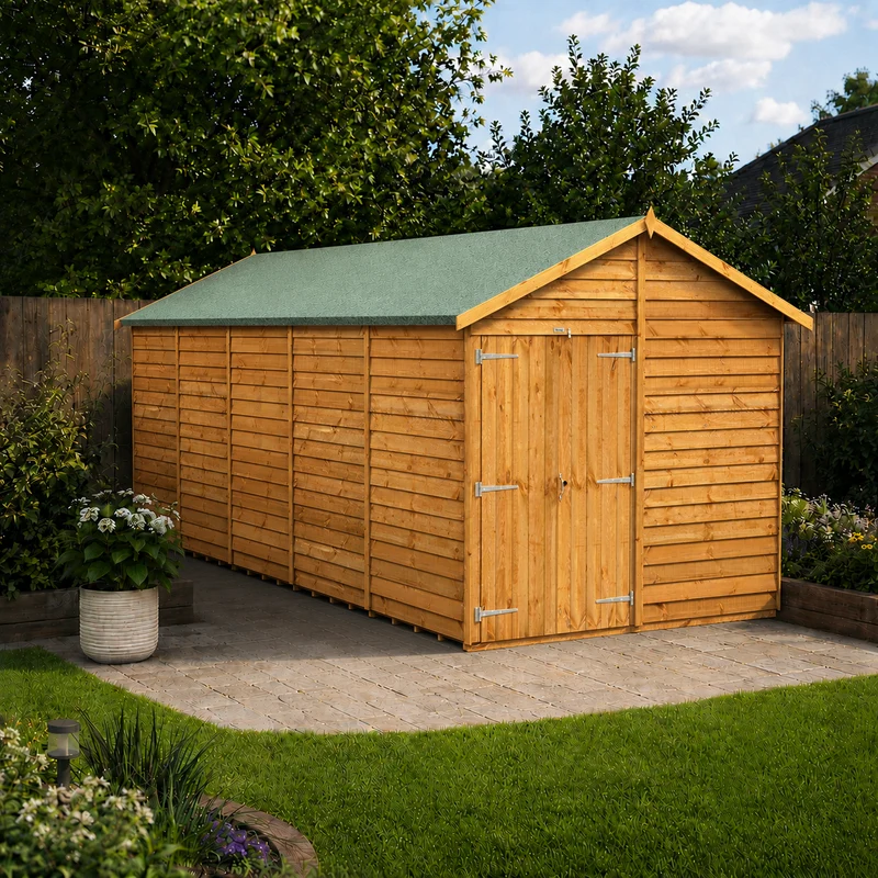 Overlap Apex Shed