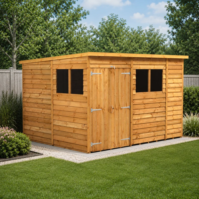 Overlap Pent Shed