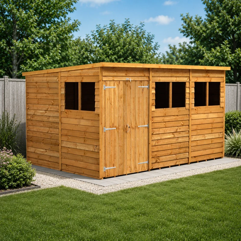 Overlap Pent Shed