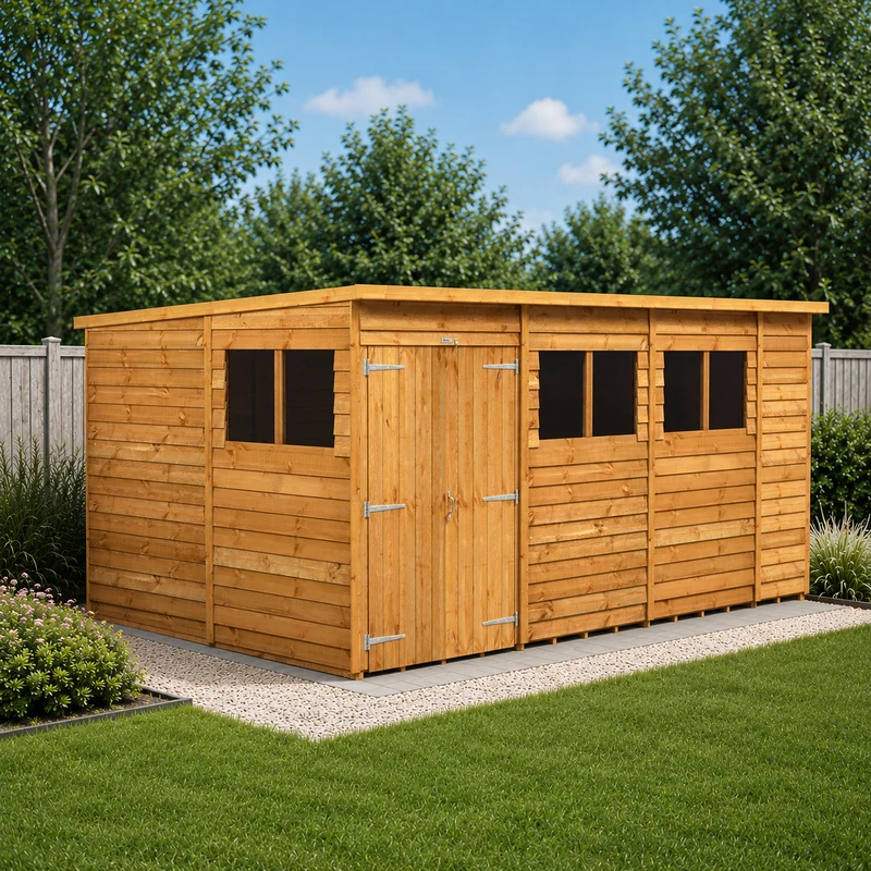 Overlap Pent Shed