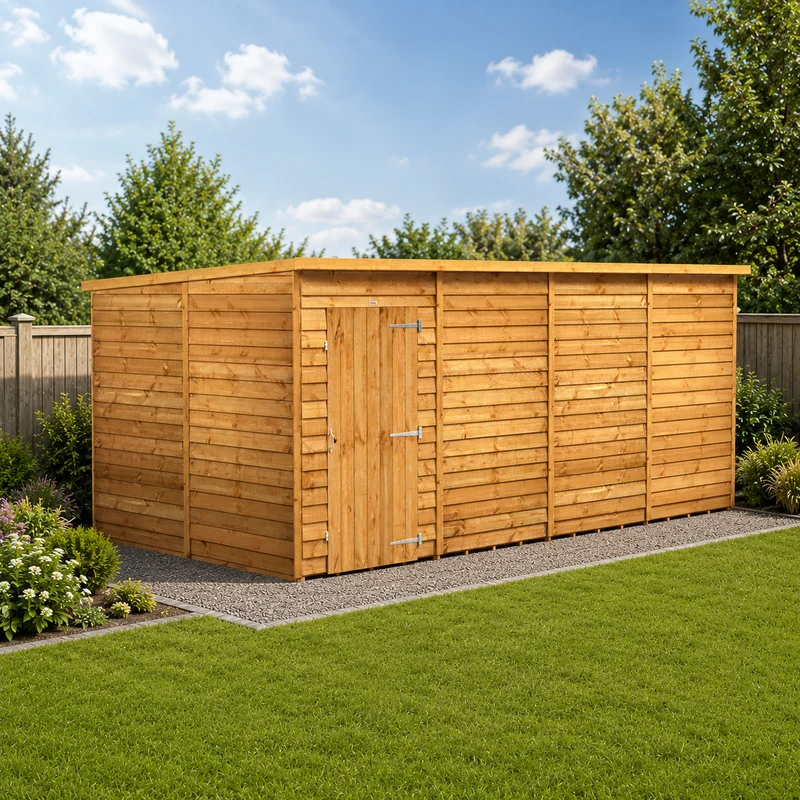 Overlap Pent Shed
