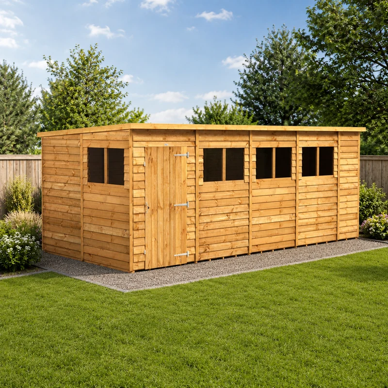 Overlap Pent Shed