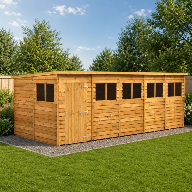 Overlap Pent Shed