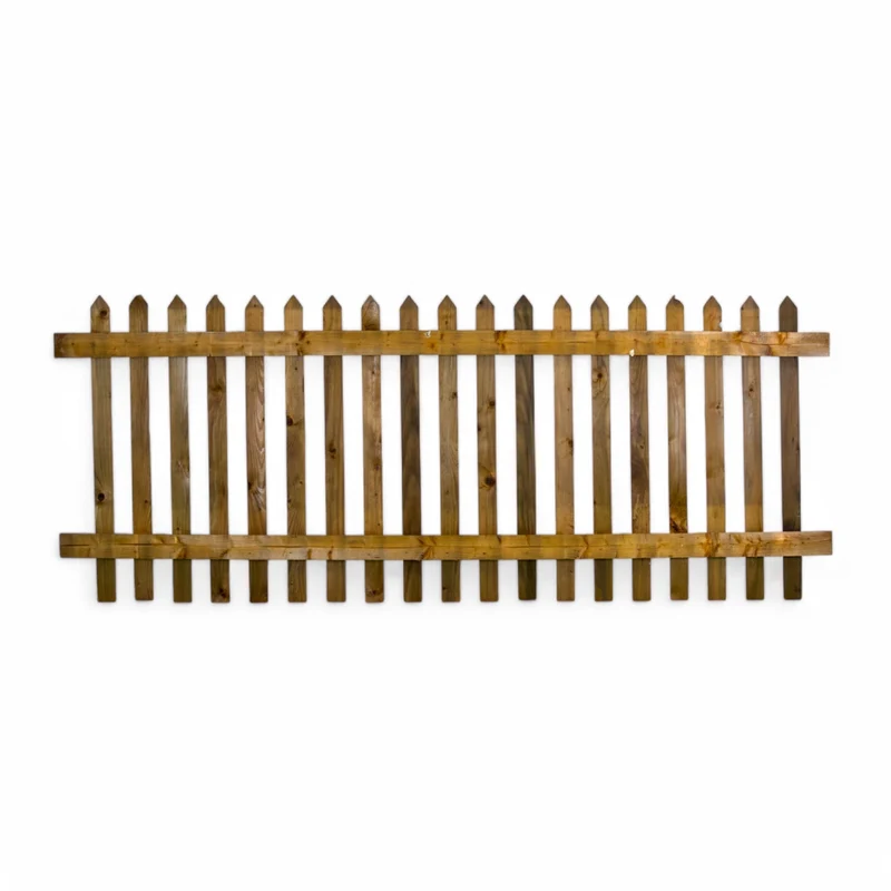 Gartenzaun Element - Senkrechtzaun - KDI Braun