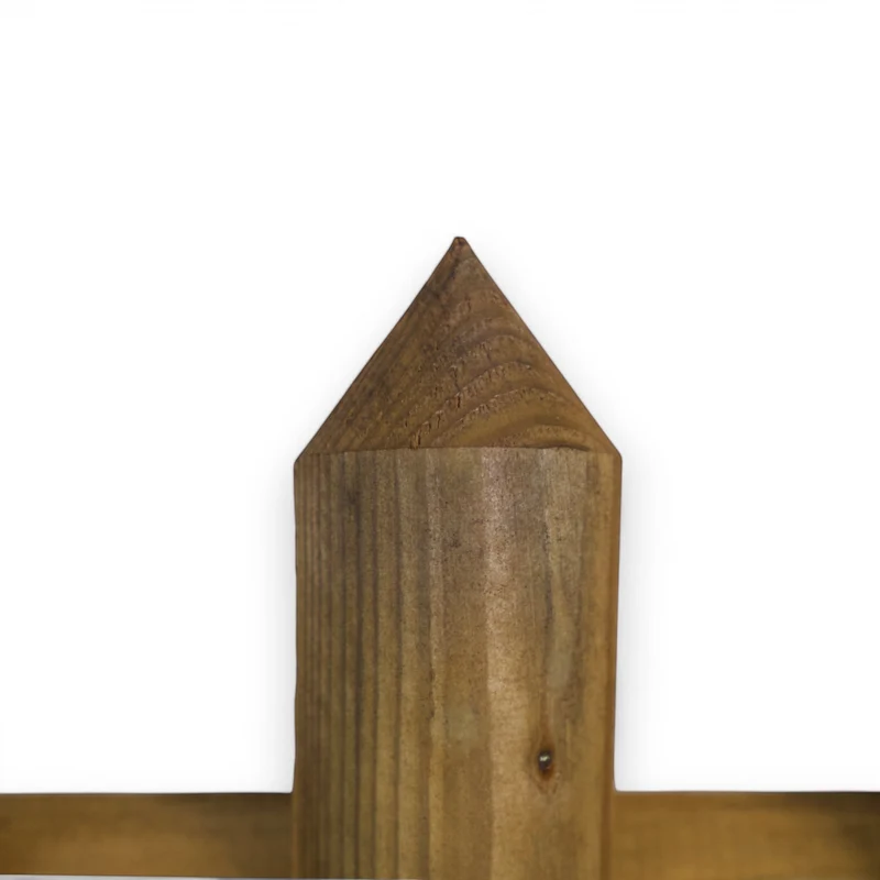Gartenzaun Element - Senkrechtzaun - KDI Braun