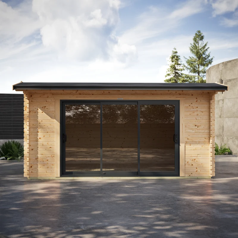 Apex Aluminium Log Cabin