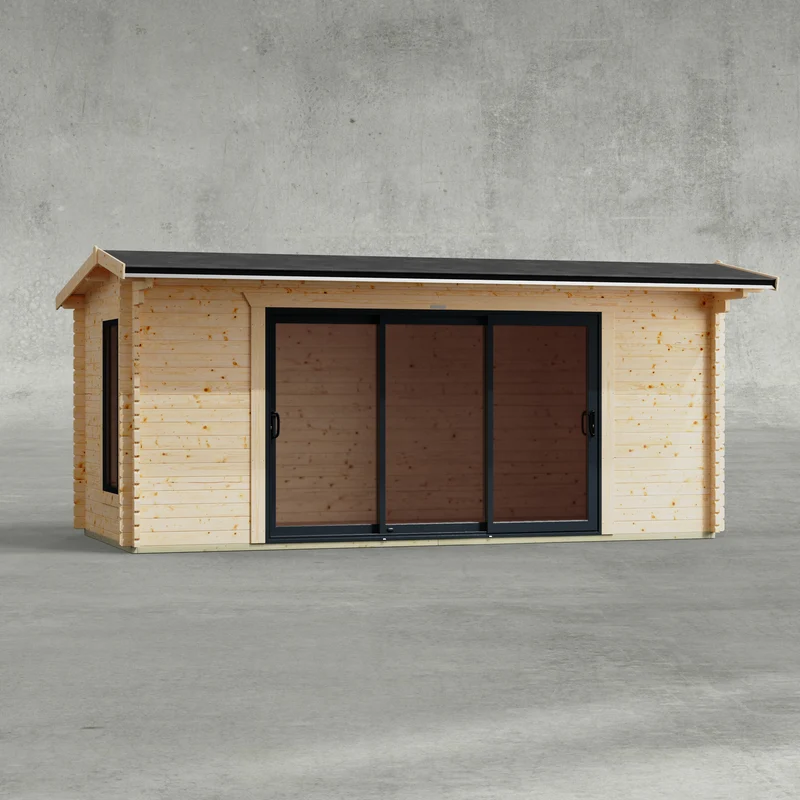 Apex Aluminium Log Cabin