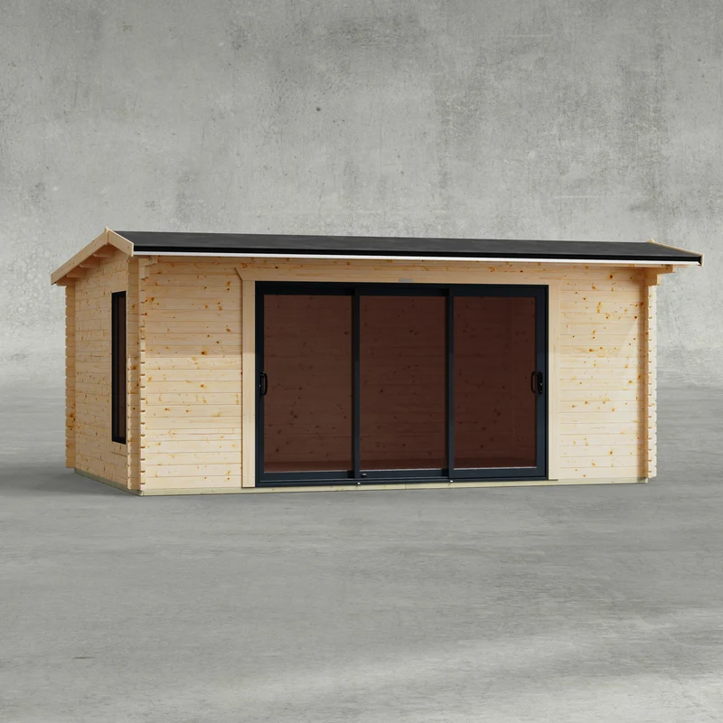 Apex Aluminium Log Cabin