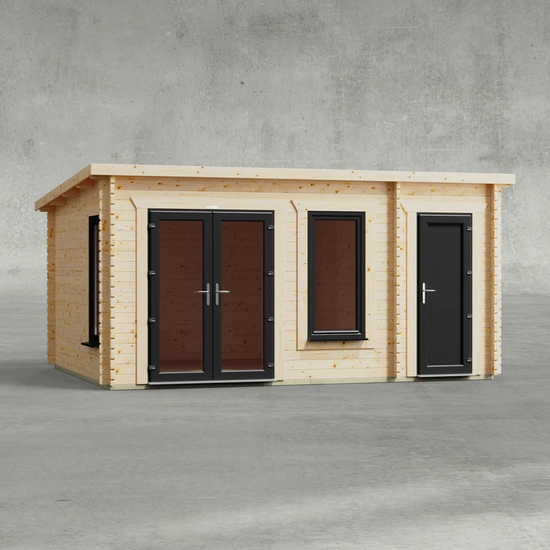 Pent Combi Log Cabin