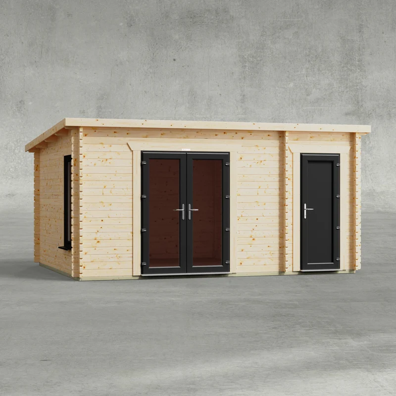 Pent Combi Log Cabin