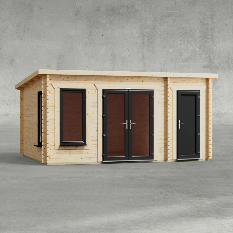 Pent Combi Log Cabin