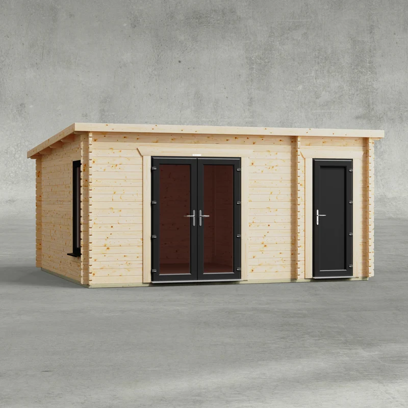 Pent Combi Log Cabin