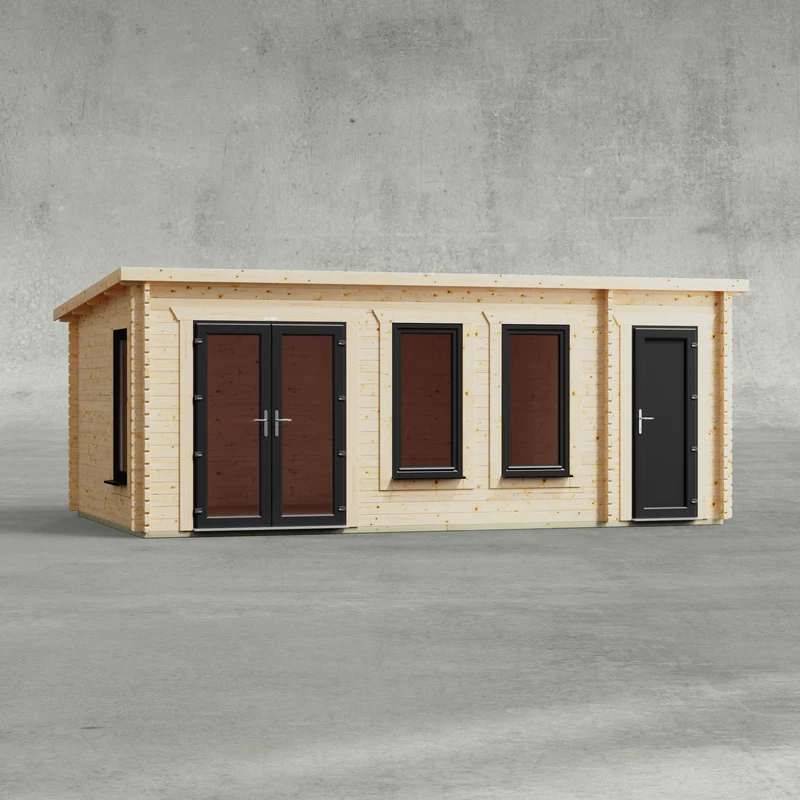 Pent Combi Log Cabin