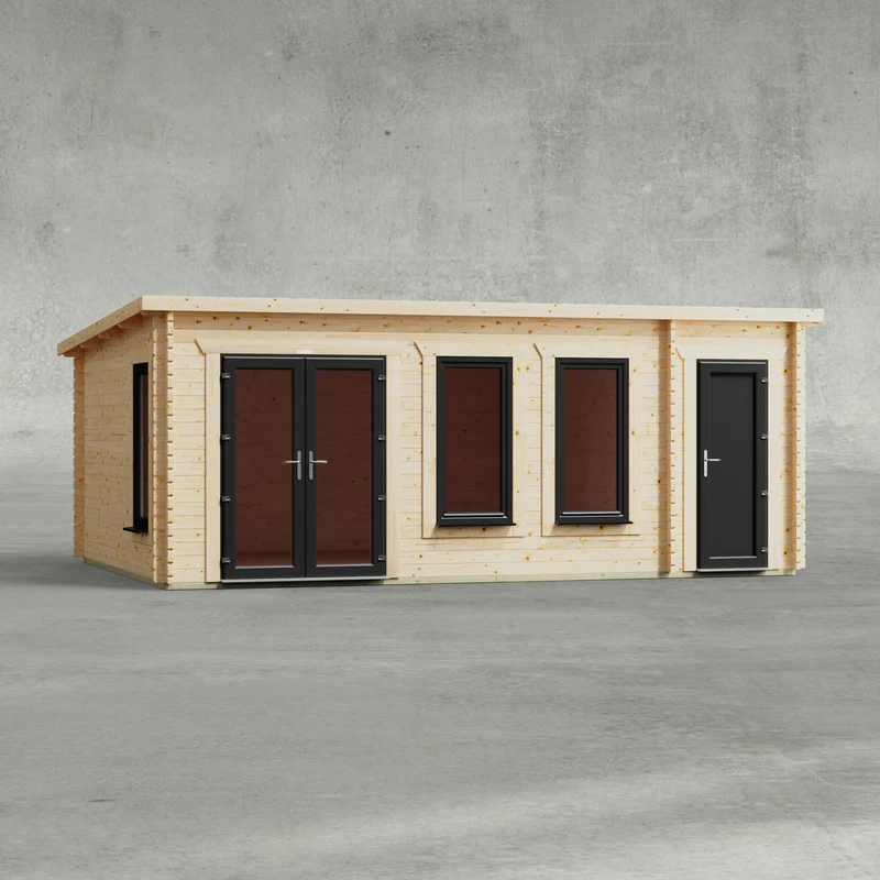 Pent Combi Log Cabin