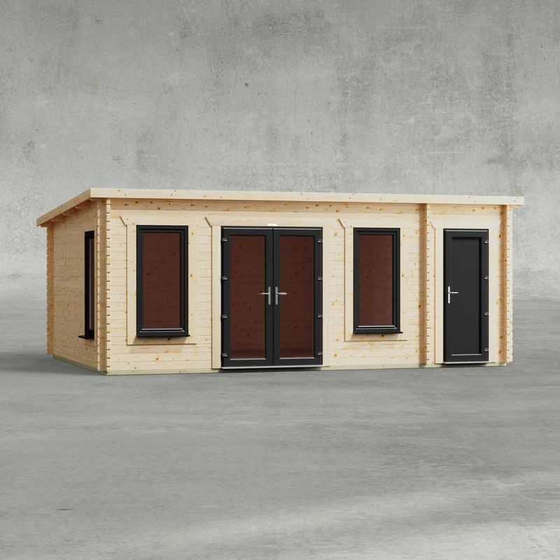 Pent Combi Log Cabin