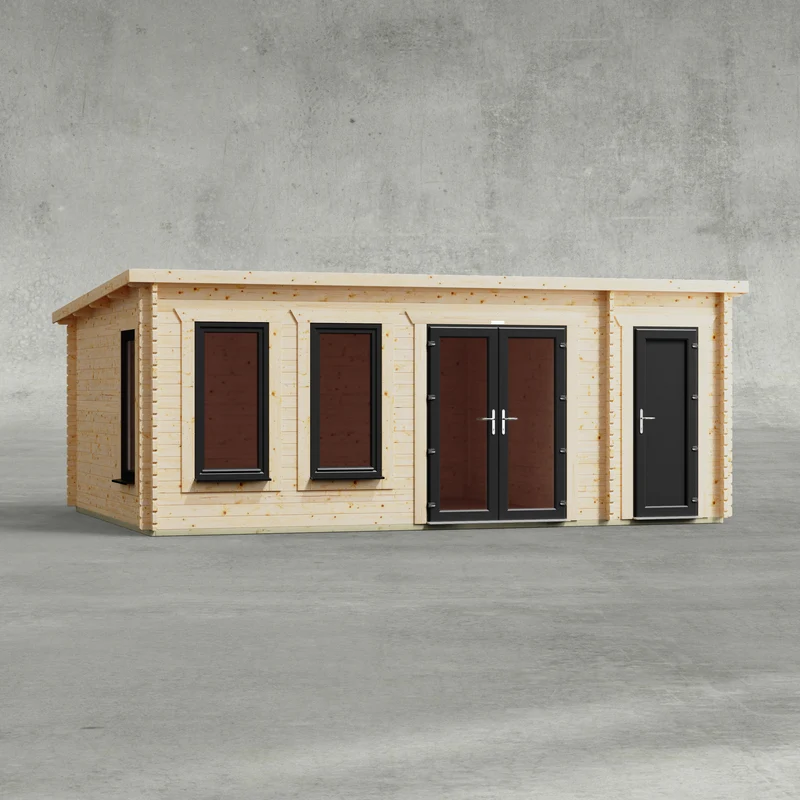 Pent Combi Log Cabin