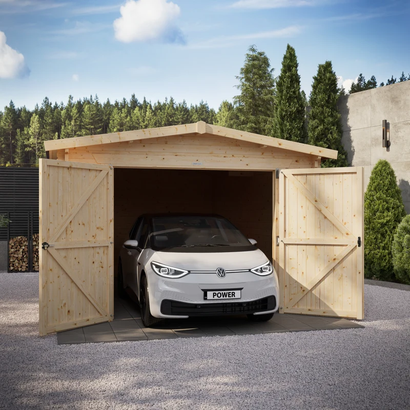 Apex Log Cabin Garage