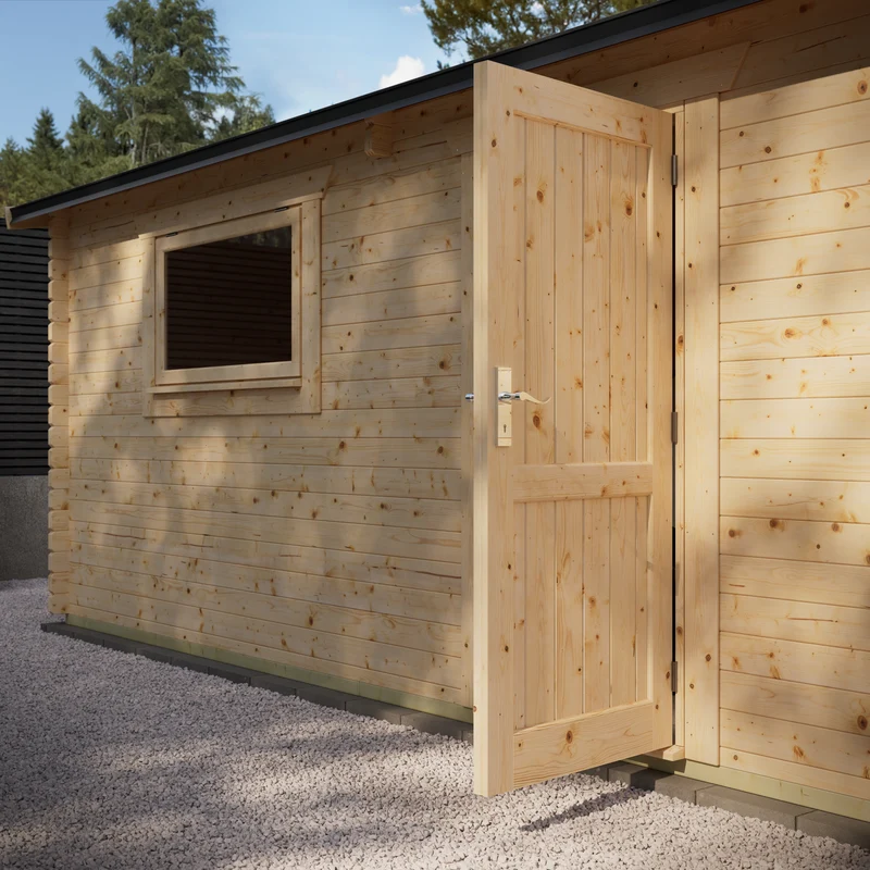 Apex Log Cabin Garage