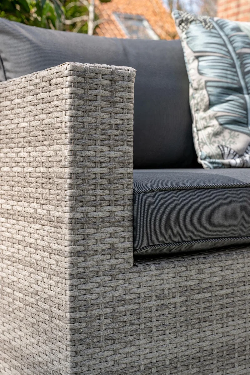 Cayman II lounge set 4-delig - organic grey/antraciet