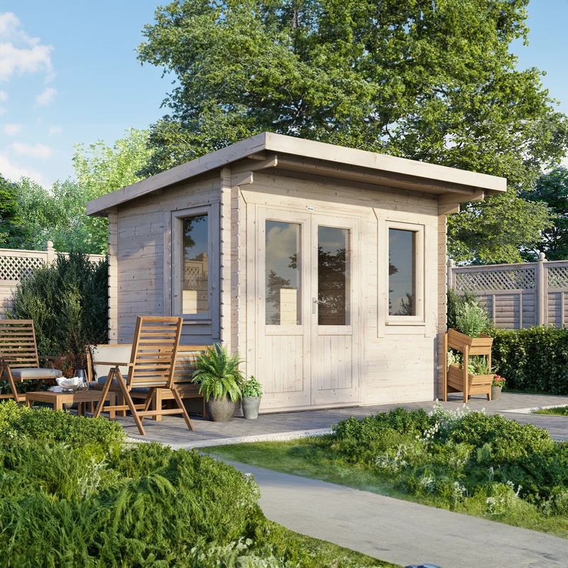 Pent Classic Log Cabin