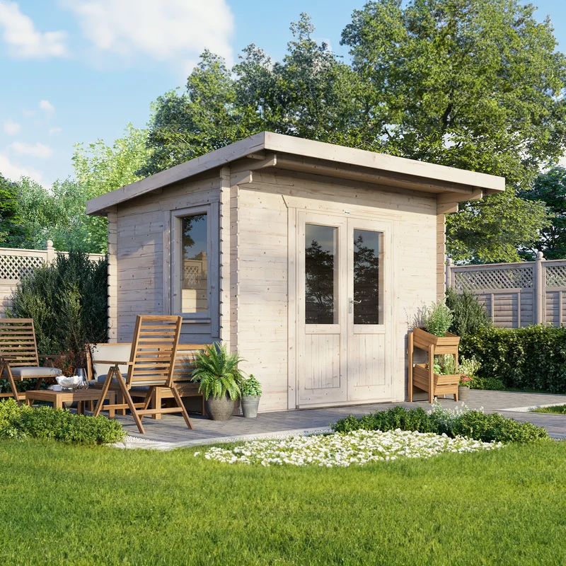Pent Classic Log Cabin