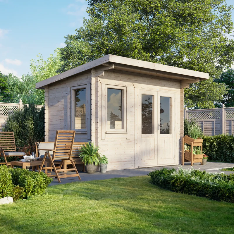 Pent Classic Log Cabin