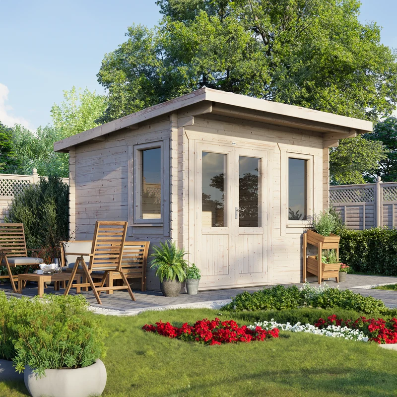 Pent Classic Log Cabin