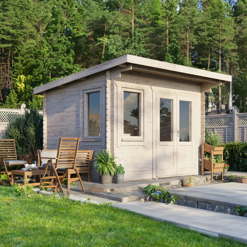 Pent Classic Log Cabin