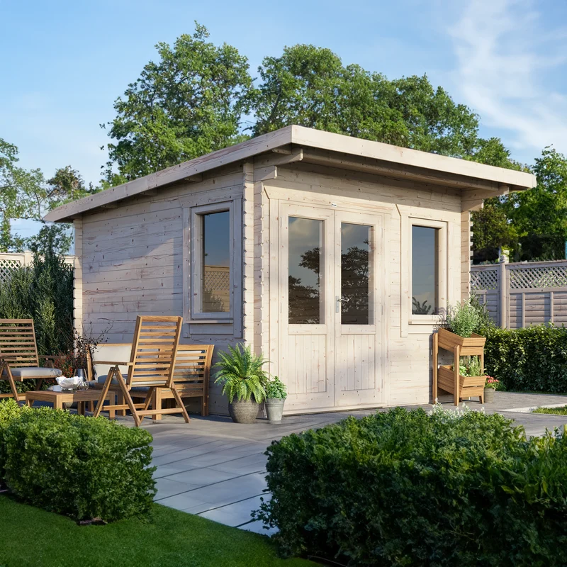 Pent Classic Log Cabin