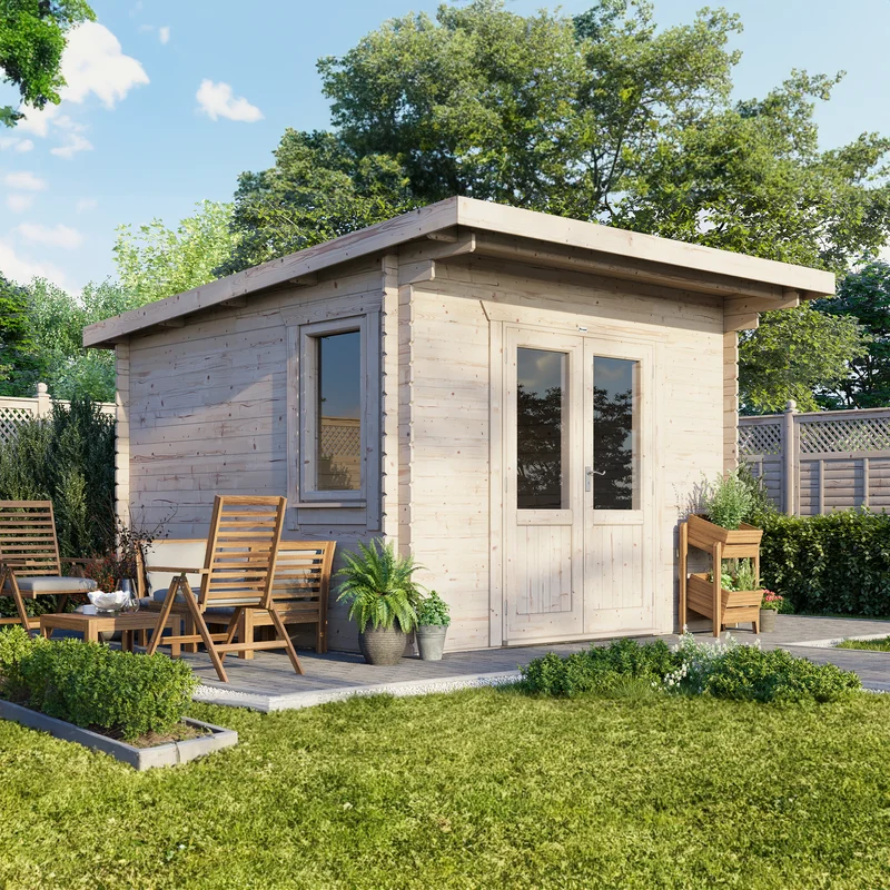 Pent Classic Log Cabin